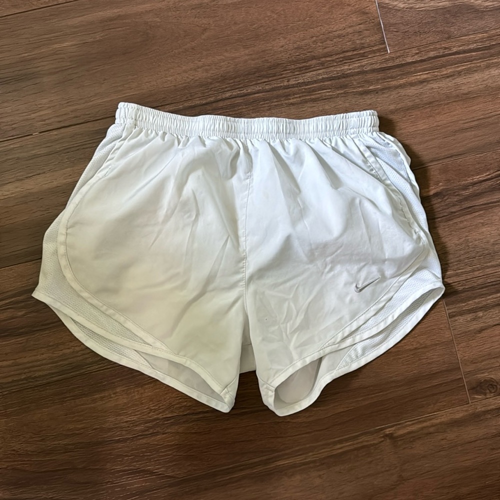 White Nike Dryfit Shorts